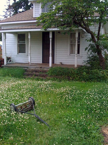 Lonesome lawnmower by J.D. Roth