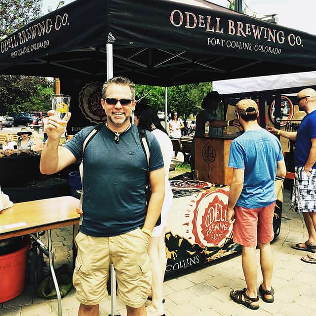 Tasting beer in Sun Valley, Idaho