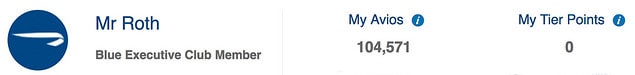 My Travel Miles Balance