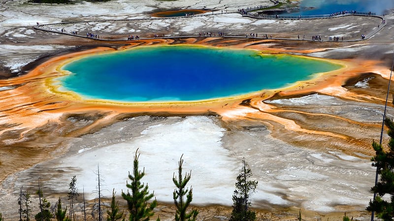 Grand Prismatic Spring in Yellowstone
