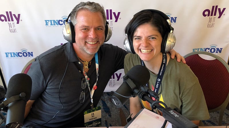 J.D. Roth and Gwen Merz, podcasting