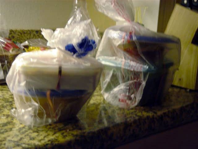 Food from Ramit's mom