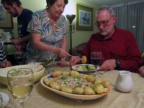 Family Dinner in Santiago
