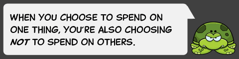 Tom the Turtle on opportunity costs