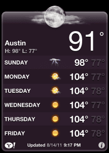 It DID NOT rain on Sunday, for the record.
