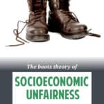 Life and Money isn't fair. Sometimes rich people can afford to make choices that poor people can't. This is the "boots theory of socioeconomic unfairness".