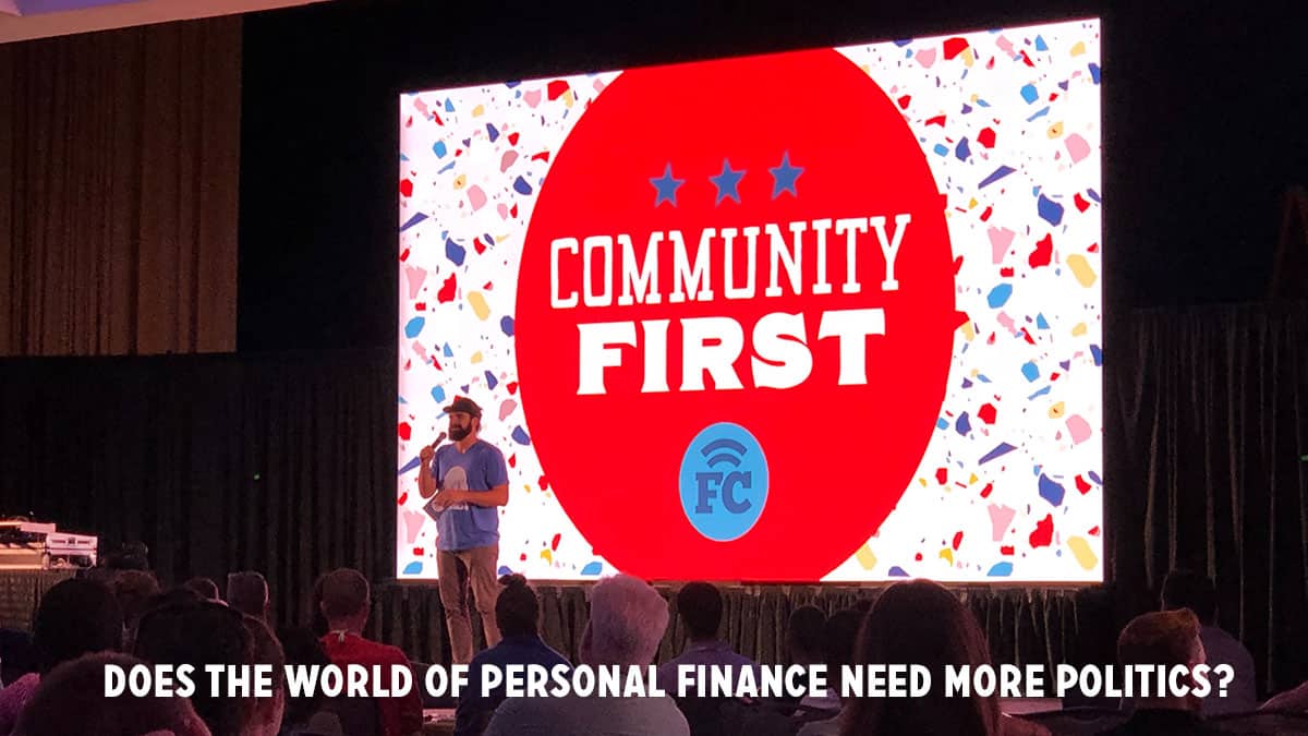 Does the world of personal finance need more politics?