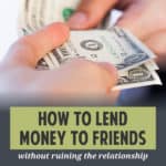 When I loan money to a friend, I'm always very careful about how I do it, both to protect my interests and our friendship.