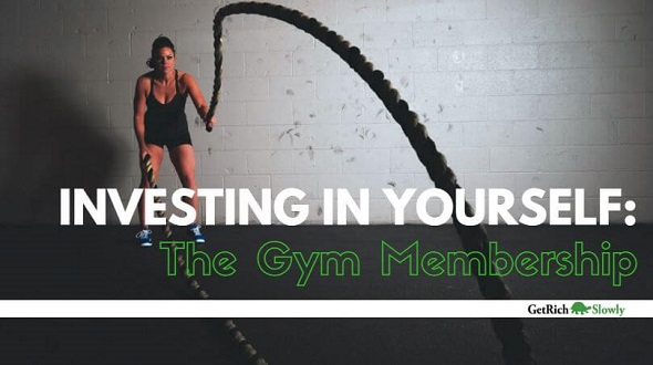 Photo illustration of a woman using a gym membership