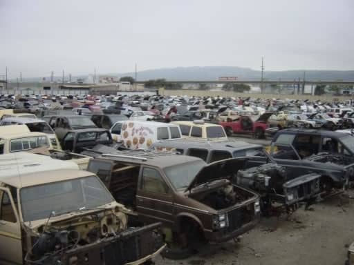 A typical junkyard scene
